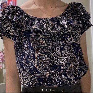 ON OR OFF SHOULDER RUFFLE TOP